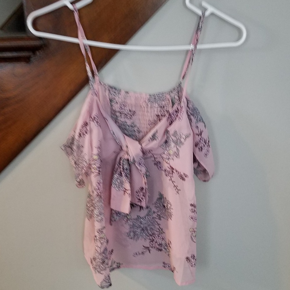 Forever21 size small pink floral off the shoulder